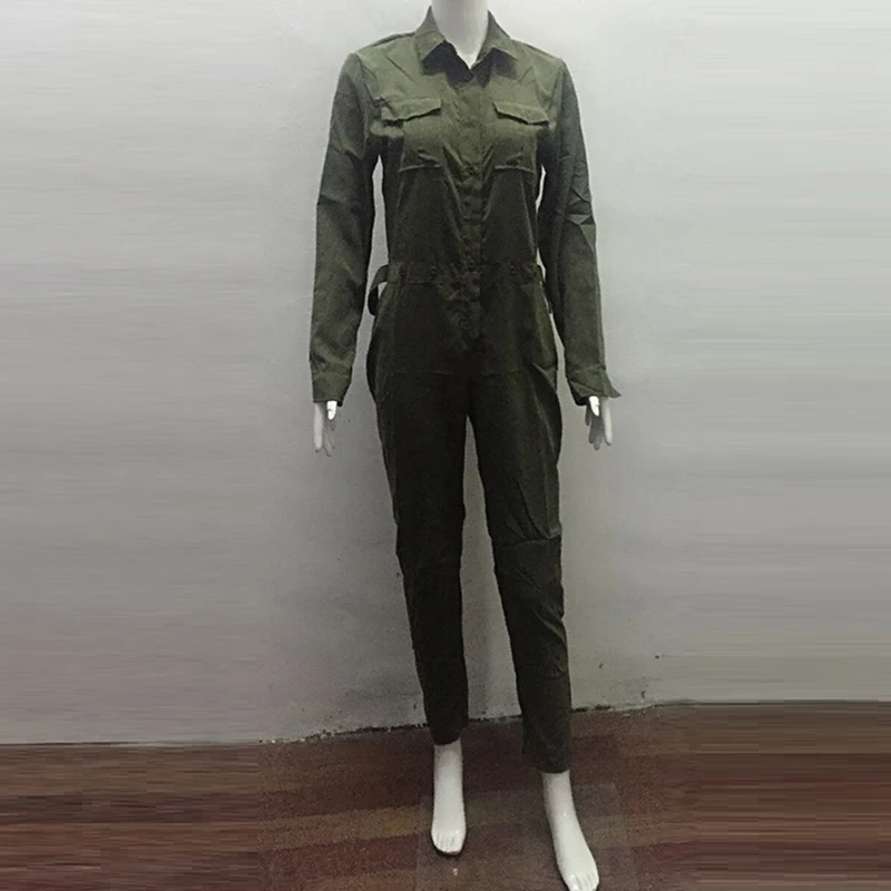 Autumn Women Sexy Slanke Bodycon Jumpsuit Dames Vintage Romper Lange Jumpsuit Mouwen Legergroen Botton Jumpsuit rompers Autumn Women Sexy Slanke Bodycon Jumpsuit Dames Vintage Romper Lange Jumpsuit Mouwen Legergroen Botton Jumpsuit rompers