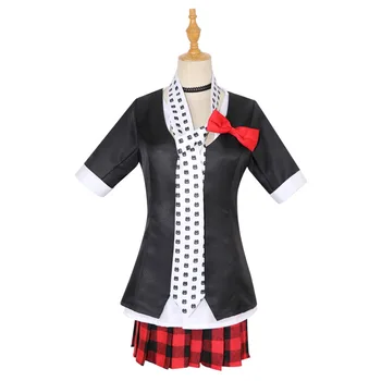 

Anime Danganronpa Dangan-Ronpa Junko Enoshima emboitement Outer+Shirt+Skirt Inushio Kimuchi Symbol Mark Sign Cosplay Costume