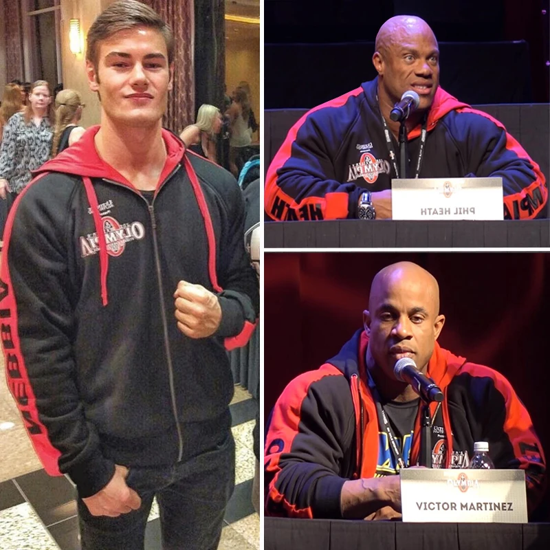 Cena OLYMPIA mężczyzn siłownie bluzy siłownie Fitness kulturystyka bluza Crossfit sweter odzież sportowa męskie treningu kurtka z kapturem odzież