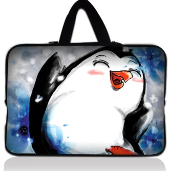 

Singing Penguin10.1" 10.2" Netbook Laptop Carrying Sleeve Case Bag Cover+ Hide Handle For 9.7"-10.2" Apple, ASUS,ACER, HP,DELL