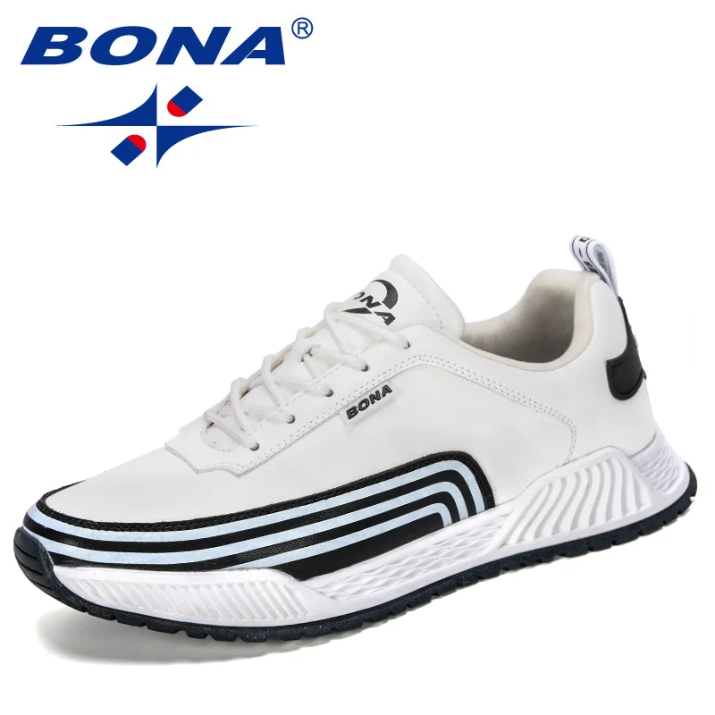 BONA/Новинка года; дизайнерская популярная мужская повседневная обувь; высокое качество; трендовые уличные Нескользящие Модные мужские кроссовки; Zapatos; удобная обувь