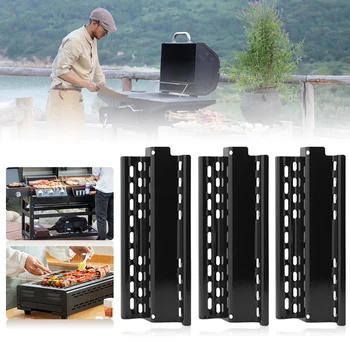 

4pcs Thicken Enamel Grill Heat Shield Plate Picnic Portable Tool Easily Carrying BBQ Adjustable Ultra Wide Hot Tools