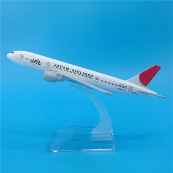 

16cm Japan Airlines Boeing 777 Static Solid Metal Airplane Model Decoration Collection JAL Airlines B777 Aircraft Model Toys