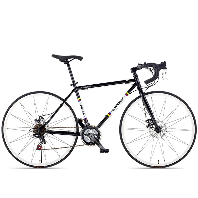 New Carbon Steel Frame 700CC Break Wind Road Bike 21/27 Speed Dual Disc Brake Bicycle Outdoor Sports Cycling Racing bicicleta New Carbon Steel Frame 700CC Break Wind Road Bike 21/27 Speed Dual Disc Brake Bicycle Outdoor Sports Cycling Racing bicicleta