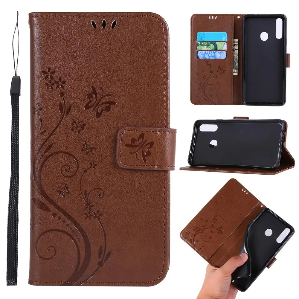 

Luxury PU Leather Embossed Butterfly Flip Case Cover on for Samsung A20S Note10 pro J6 2018 S9 plus 5G Wallet Phone Capa Coque