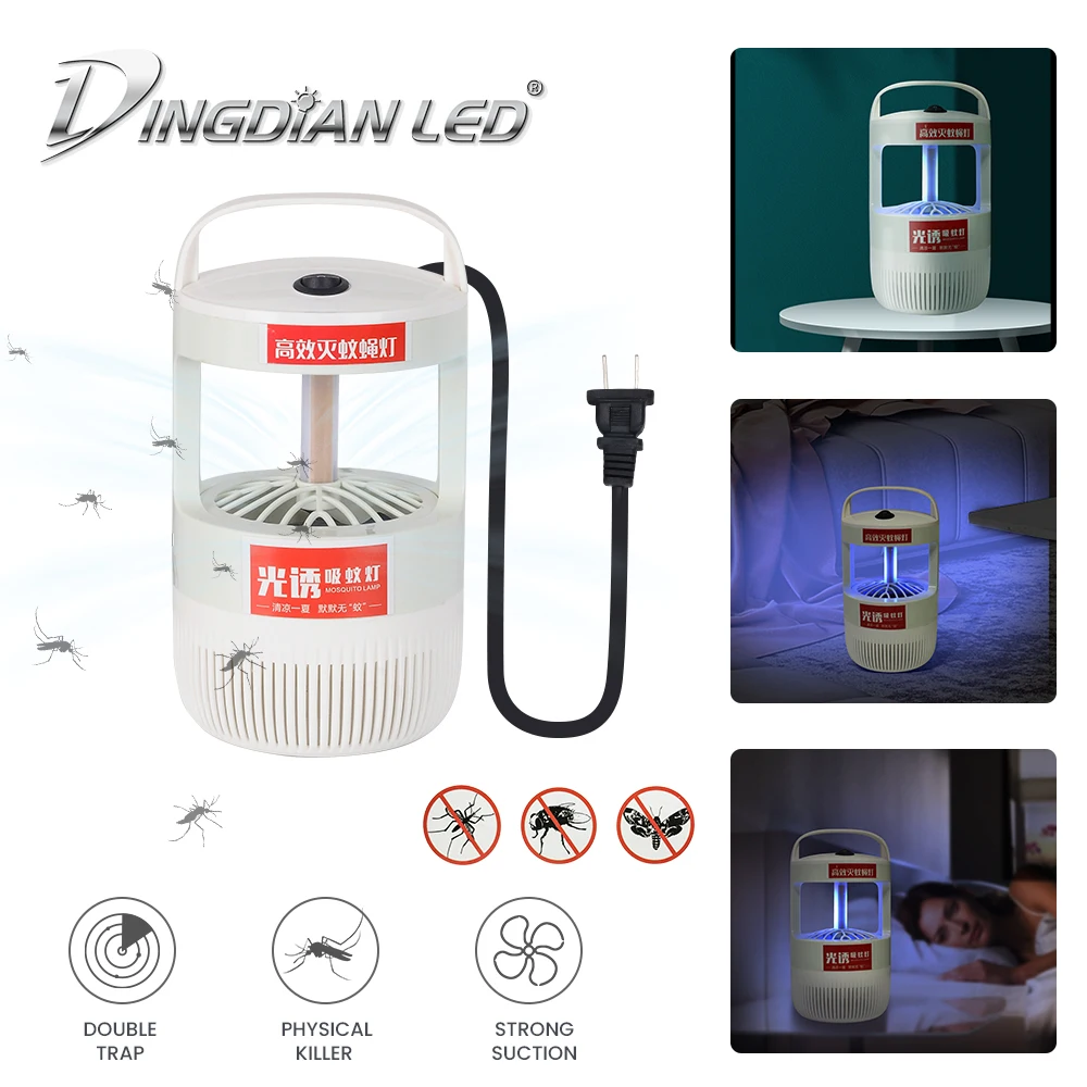 

Mosquito Lamp Mosquito Killer Lantern AC220V 3W Mosquito Repellent Light High Effiency High Induced No Noise Safe LED Bug Zapper