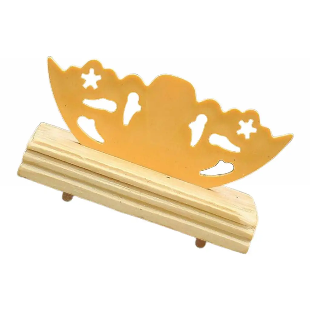 

Vintage Style Hand Fan Stand Folding Fan Holder Display Base for Table Craft