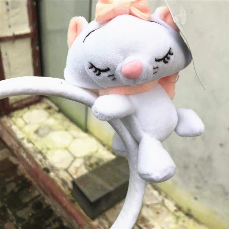 Микки Минни повязка для волос играть в игры Женские вечерние головные уборы уши Блестки для волос-ленты принцесса наголовный обруч плюшевый подарок игрушка для ребенка