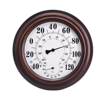 

20CM Temperature Hygrometer American Home Interior Decoration Wall-Mounted Thermometer