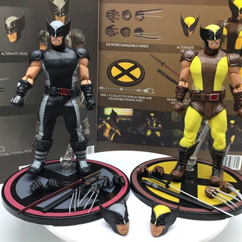 

New style 6inch Mezco commoner wolverine 1:12 scale collectable gray figure PVC Action Figures Model Toys Gift Doll 15CM
