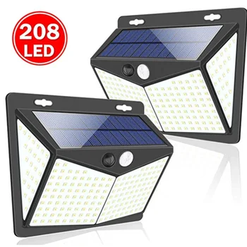

2pcs Solar Sensor Wall Light Convenient Durable Waterproof Light Yard Lamp Lighting Tool for Daily Use Outside Outdoor