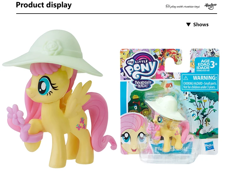 Hasbro My Little Pony друзья 3 дюйма Флаттершай Rainbow Dash Пинки Пай Лира Heartstring редкость фигурку Коллекционная игрушка