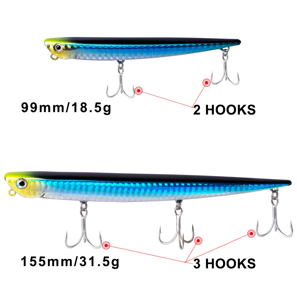 Hunthouse swimbait bay ruf manic рыболовная приманка, приманка-карандаш, Тонущая 99 мм, 18,5 г, 155 мм, 31,5 г, крючок для морского окуня