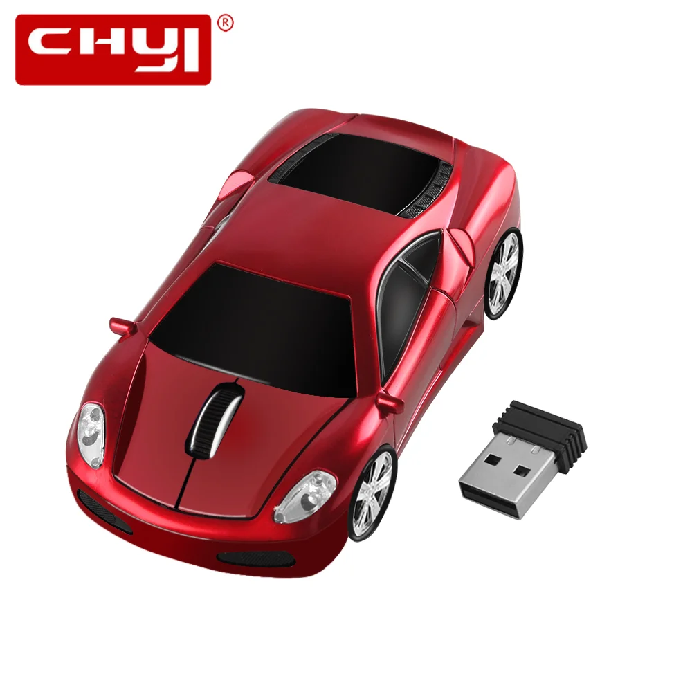 CHYI Wireless Mouse Ergonomic 2.4Ghz 1600 DPI Scuderia Coupe F430 Superfast Sports Car For PC Laptop Desktop Supercar Mice|Мыши| |