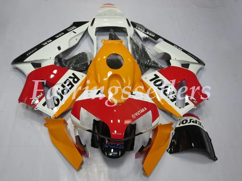 

Top (Injection mold) New ABS Motorcycle Full Fairing Kit Fit For Honda CBR600RR F5 2004 2003 Fairings set Plain Repsol