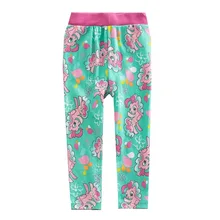 Импортные товары, детская одежда,, стиль, хлопок, принт граффити, пони, мультфильм, девочки, основные штаны G602