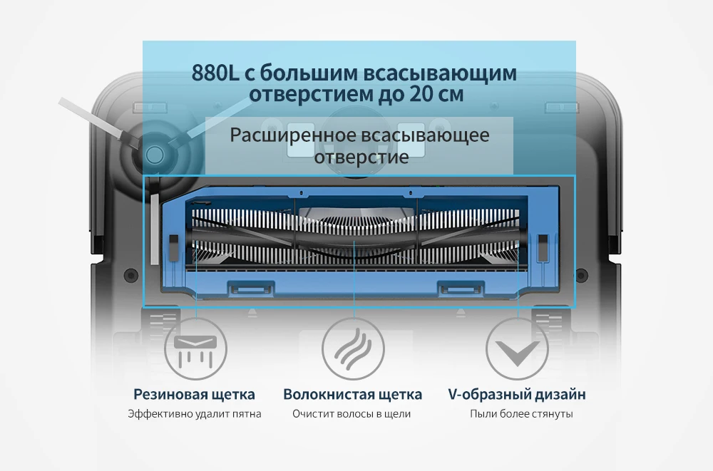 Робот-пылесос Proscenic 880L с 1500Pa всасыванием, робот для уборки шерсти домашних животных самозаряжающийся умный навигационный