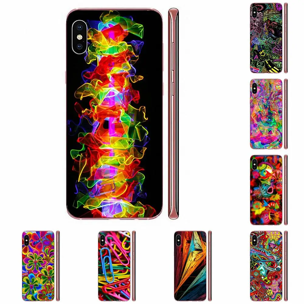 Psicodelico красочные старые мягкие чехлы для Motorola G G2 G3 G4 G5 G6 G7 Plus Xiaomi Redmi Note 8 8A 8T 10 K30 5G Pro