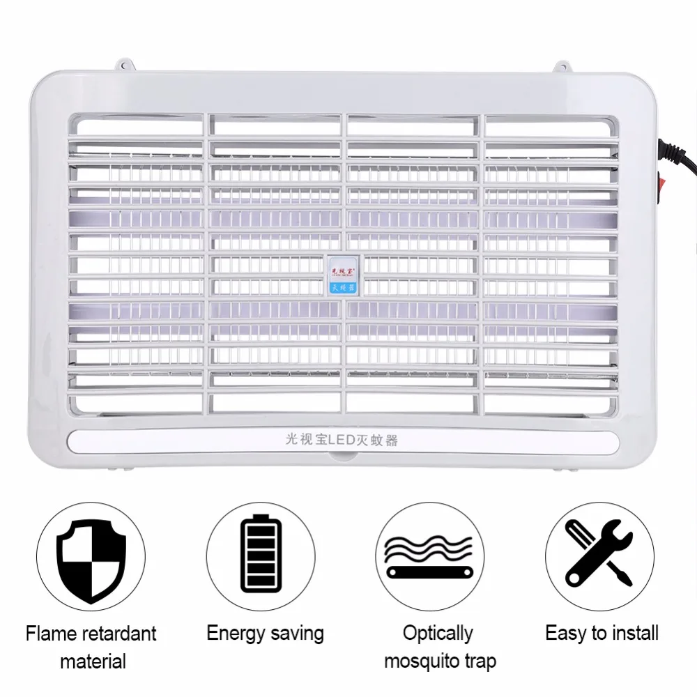 220 В ловушка для летающих насекомых, лампа-убийца комаров, светодиодный светильник, насекомых, 2 Вт, электрическая репеллентная энергосберегающая противомоскитная лампа