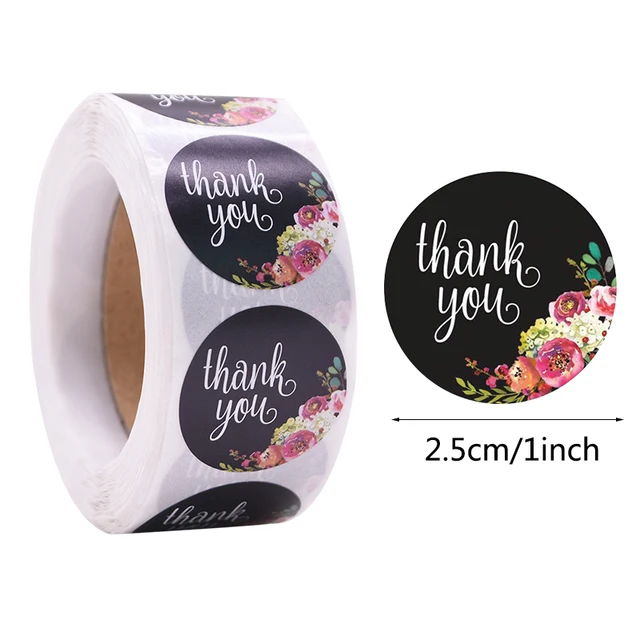 Gift Sealing Stickers 500pcs Thank You Love Design Diary Scrapbooking Stickers Festival Birthday Party Gift Decorations Labels C08