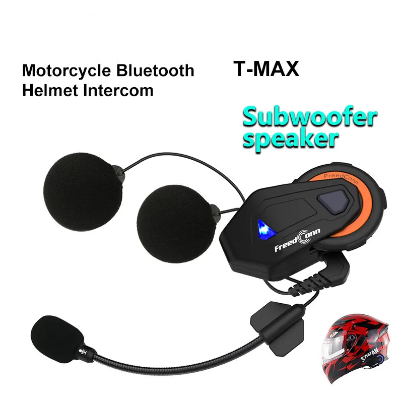 Freedconn T-Max moto rcycle шлем Bluetooth Интерком гарнитура 6 всадников группа говорящих FM intercomunicador moto+ мягкий наушник