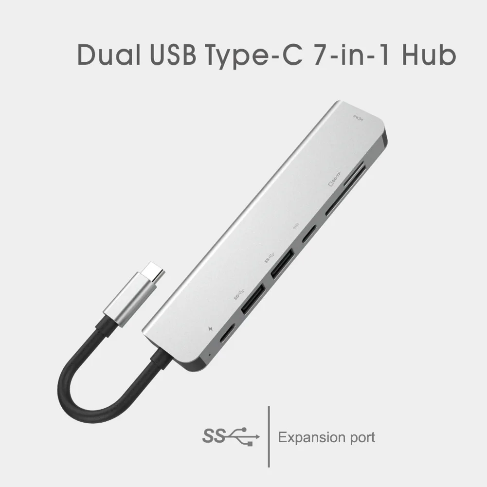 Usb type C 3 1 HDMI 4K Thunderbolt концентратор 2 USB 0 разветвитель USBC PD зарядный слот карты Micro SD