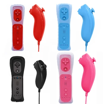 

For Nintend Wii 2 in 1 Remote Gamepad Controller Without Motion Plus Bluetooth Wireless Remote Controle For Wii Nunchuck