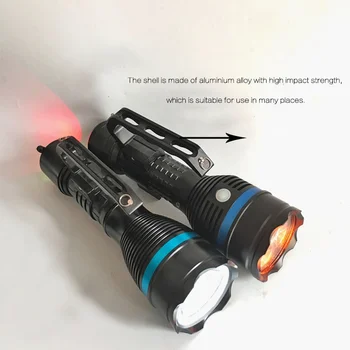 

Portable super searchlight Explosion-proof portable searchlight 12W Electricity Display LED Yellow and white light