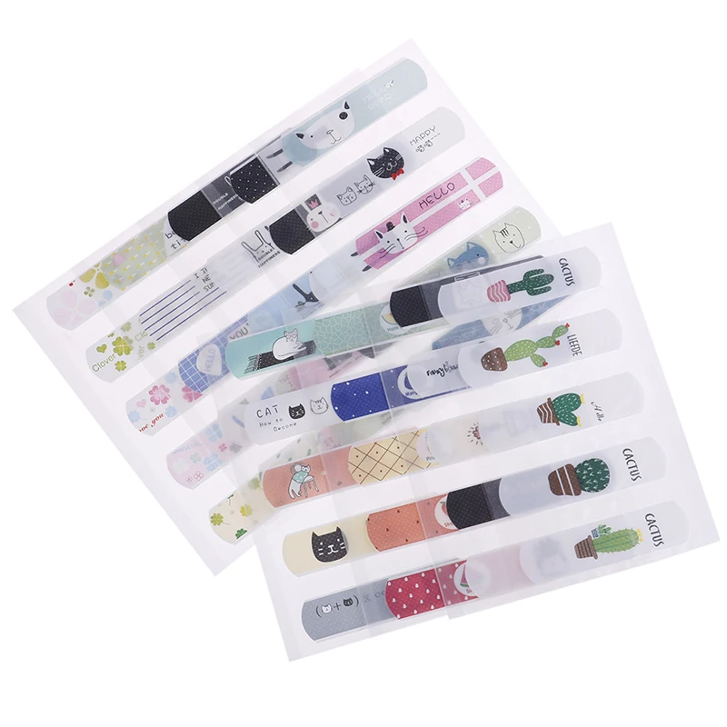

10PCS Waterproof Breathable Cut Cartoon Kids Band Aid First Aid Emergency Kit Hemostatic Adhesive Bandage Wound Plaster Kits