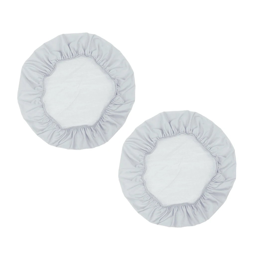 2Pcs Silver Набор из 2/4 универсальных эластичных Растягивающихся чехлов для стула, наволочек для свадебного банкета, чехол для кресла чехол - Цвет: 2Pcs Silver