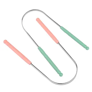 

1Pc Stainless Steel Tongue Scraper Cleaner Fresh Breath Cleaning Coated Tongue Toothbrush Dental Oral Hygiene Care Tools