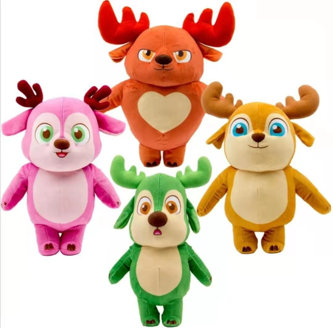 Plateau teksten heroïne 30cm Cartoon Deer Squad Cute Friends Animal Plush Toys Baby Kids Sleeping  Stuff Soft Children's Birthday Gifts Dinosaur Toys|Movies & TV| - AliExpress