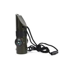 Открытый профессиональный 7 в 1 многофункциональный свисток выживания SOS аварийное спасение с компас термометр свисток