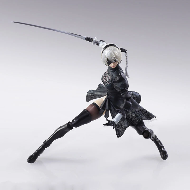 

14cm Action figures NieR Automata YoRHa NO.2 Type B 2B Fighting PVC Action Figure Collectible Model Toy Doll
