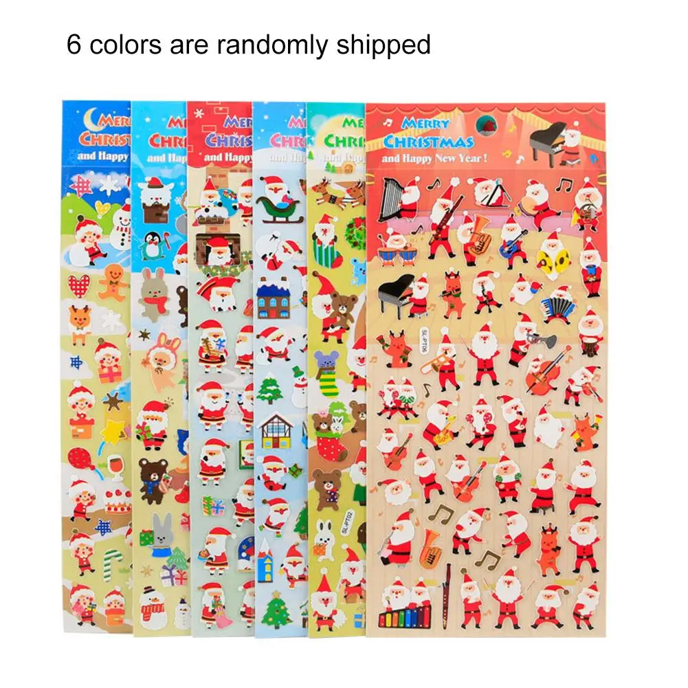 

New Merry Christmas Decorative Stickers Adhesive Stickers DIY Diary Stickers