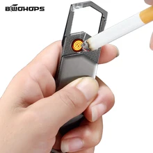Брелок зарядка Зажигалка Портативный Карманный USB прикуриватель Электронный человек Smok зажигалки Сменные вольфрамовые провода