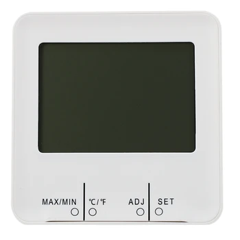 

Promotion! Digital Indoor Thermometer Hygrometer with Clock Humidity Gauge Indicator Room Thermometer with Min and Max Records A