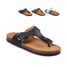 Мужские летние пробковые шлепанцы; белые пляжные шлепанцы; мужские и женские двойные слайды; черные мужские сандалии на плоской подошве; домашняя обувь; Лидер продаж