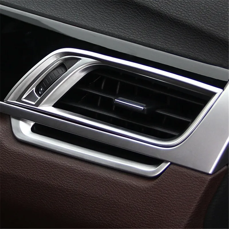 

WELKINRY Автомобильная крышка для BMW X1 2016 2017 2018 2019 2020 ABS Хромированная передняя консоль кондиционер боковая Выходная решетка вентиляционного отверстия