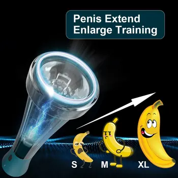 Male Penis Extender Vacuum Pump Penile Delayed Trainer Enhancer Sucking Masturbator Men's Adult Sex Toys Vagina Pump 4