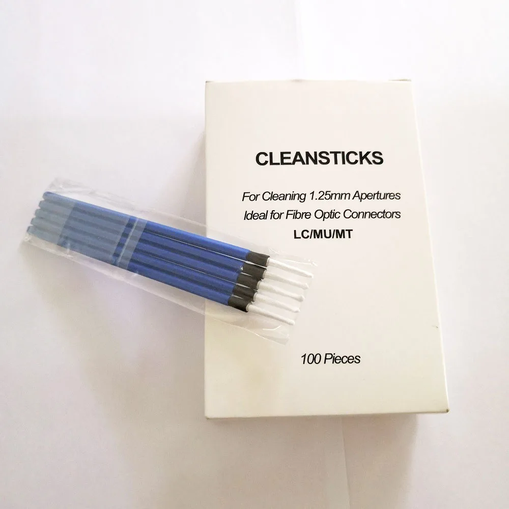 1.25mm Fiber Optic Cleaning Sticks Cleaning Swab for LC MU Connectors (2)