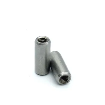 

2pcs diameter 12mm cylindrical pins internal thread pin positioning dowels stainless steel cylinder dowel GB120 25mm-80mm long