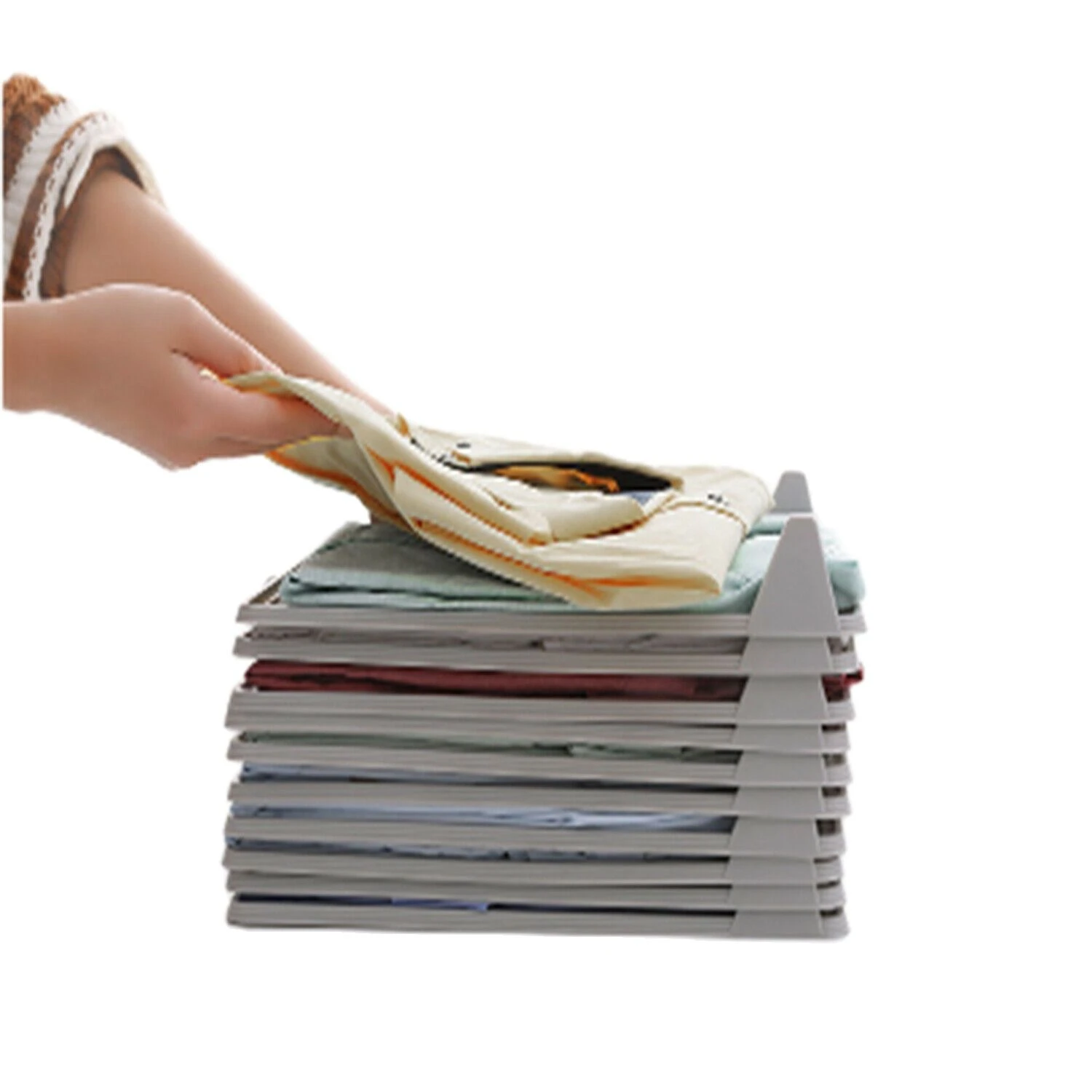 4 Organizador de Carpeta de ropa camisetas estantería de almacenamiento gabinete|Pinzas para la ropa| - AliExpress