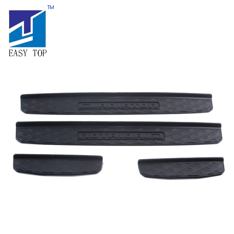 

Four Doors Black Entry Door Sill Guards For 2020 Jeep Gladiator