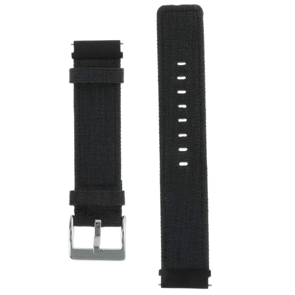 20mm Canvas Strap Band For Amazfit Bip Ticwatch 2 Bracelet Strap For Huawei Watch 2 Bracelet Watch Accessories Loop 2019 New