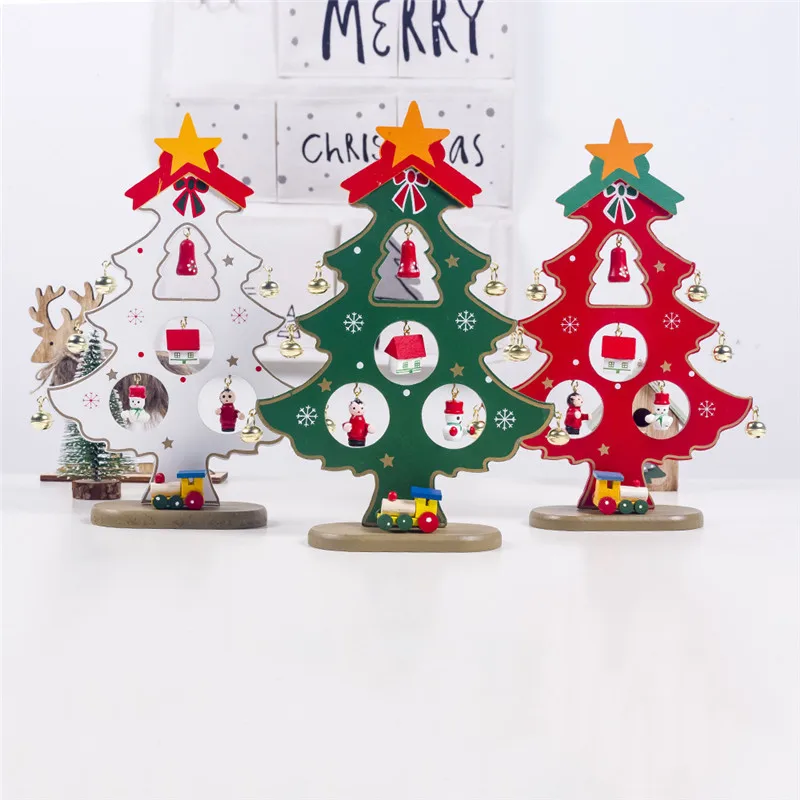 

2020 New Christmas Decorations Painted Christmas Tree Decor Creative Christmas Bells Christmas House Bell Mini Window Craft Deco