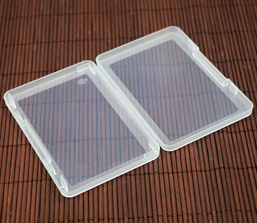 1pc portable Small Square Clear Plastic Jewelry Storage Boxes Beads Crafts Case Containers 9.5*6.4*1cm tool pouch belt