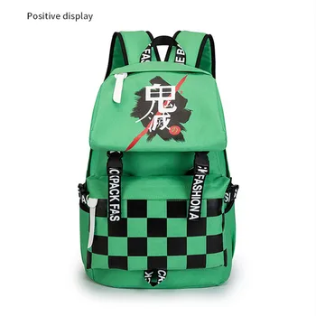 

Anime Demon Slayer: Kimetsu no Yaiba Kamado Tanjirou backpack Cosplay Cartoon Kisatsutai backpack student bag Adult school bag
