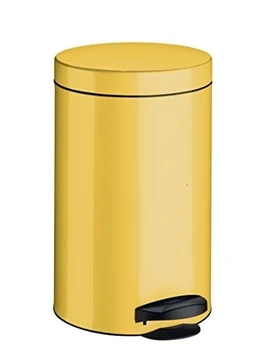 

Meliconi Pattumiera a Pedale 14 lt, Lamiera litografata Giallo con Secchio in plastica, 25 x 25 x 39 cm. Made in Italy