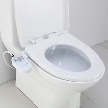 

Hygiene Water Spray Mechanical Toilet Seat Attachment Washing Bidet Self Cleaning Easy Install With Tube Retractable Nozzle Home